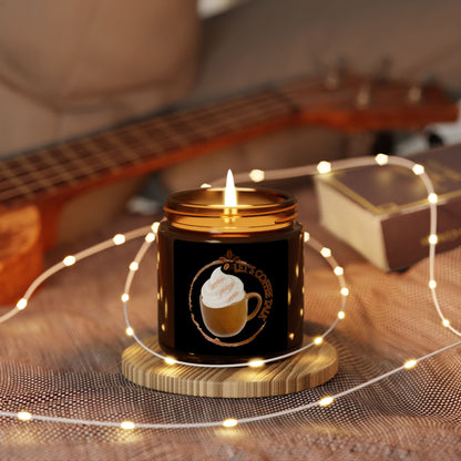 Cozy Coffee Scented Soy Candle - Amber Jar