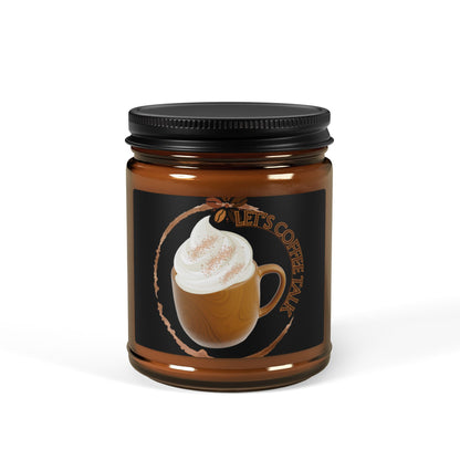 Cozy Coffee Scented Soy Candle - Amber Jar