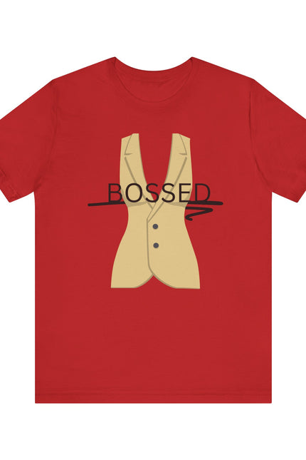 Bossed Unisex Garment-Dyed T-shirt in Black