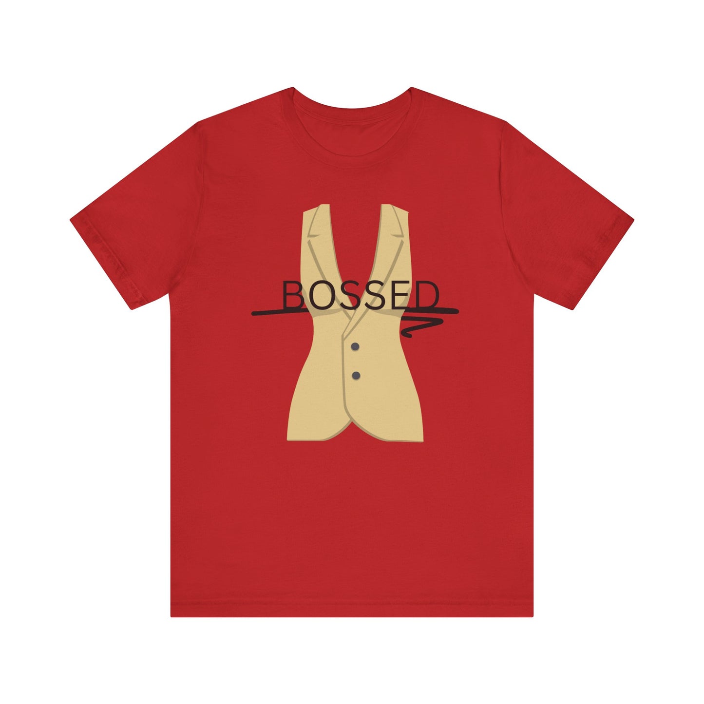 Bossed Unisex Garment-Dyed T-shirt in Black