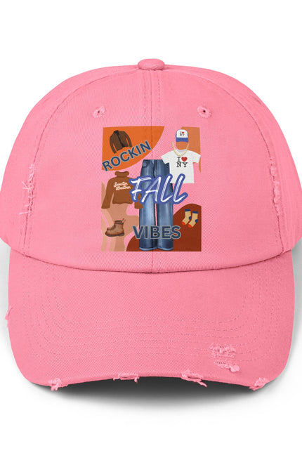 Fall Cap - Unisex Distressed Cap