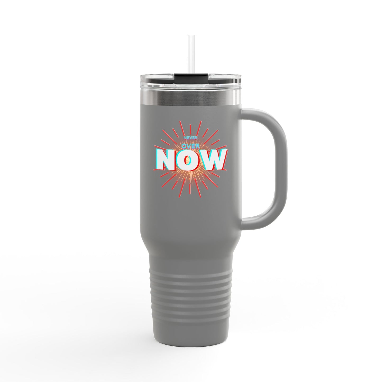 Motivational Insulated Travel Mug - 40oz - ‘Over Now’ Design