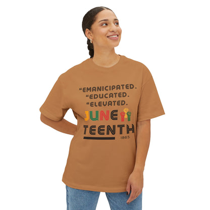 Juneteenth Oversized Tee, Celebrate Freedom Shirt, Unisex Graphic Tee, Equality T-Shirt, Empowerment Gift, Black History Apparel