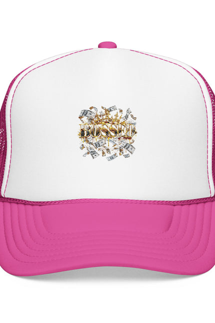 Trucker Hat — Gold Diamond Grill Graphic Foam Mesh Cap