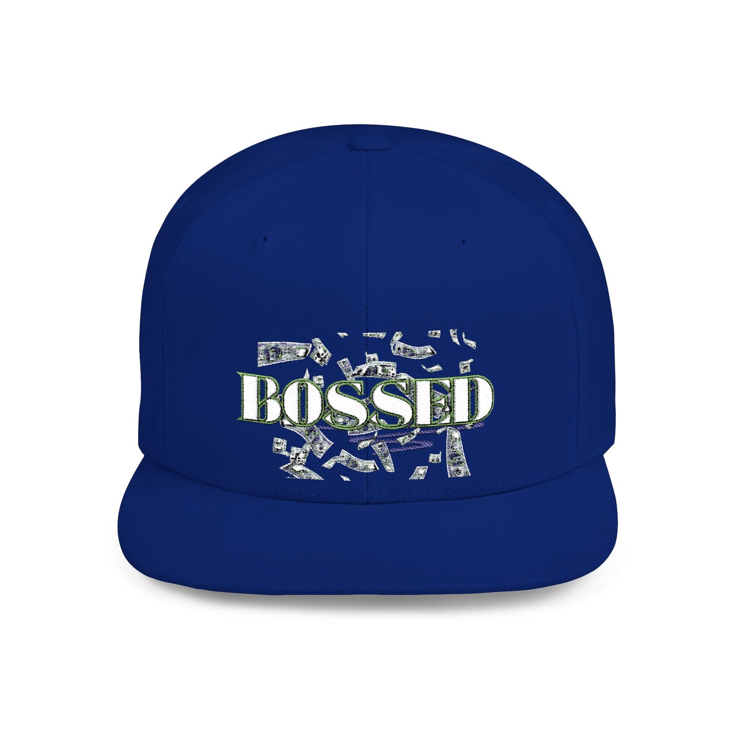 BOSSED Flat Bill Snapback Hat - Stylish Cap for Confident Individuals