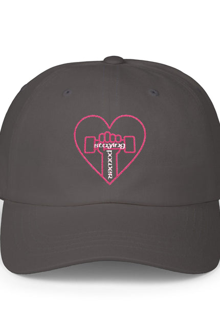 Heart & Dumbbell Classic Dad Cap - Gym Lover Hat, Father's Day Gift, Workout Accessories, Casual Style Cap, Fitness Enthusiast Gear