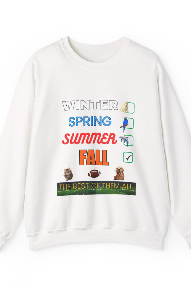 Fall Crewneck Sweatshirt — "The Best of Them All" Seasonal Checklist Design