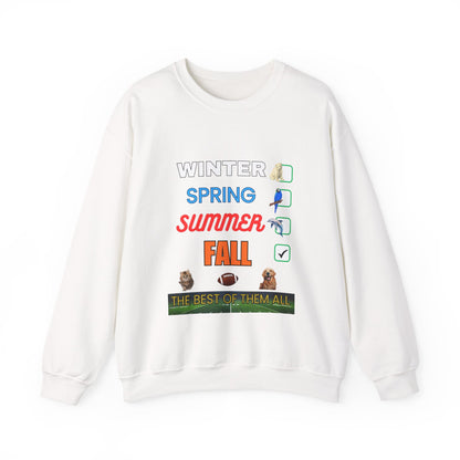 Fall Crewneck Sweatshirt — "The Best of Them All" Seasonal Checklist Design