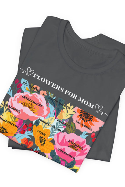 Floral Motif Unisex Tee | Botanical T-Shirt, Floral Graphic Tee, Trendy Summer Shirt, Gift for Her, Casual Wear