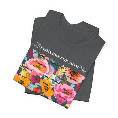 Floral Motif Unisex Tee | Botanical T-Shirt, Floral Graphic Tee, Trendy Summer Shirt, Gift for Her, Casual Wear
