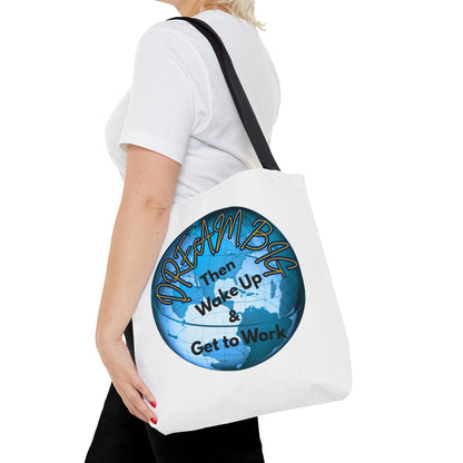 Dream Big Tote Bag - Motivational Earth Design for Daily Inspiration