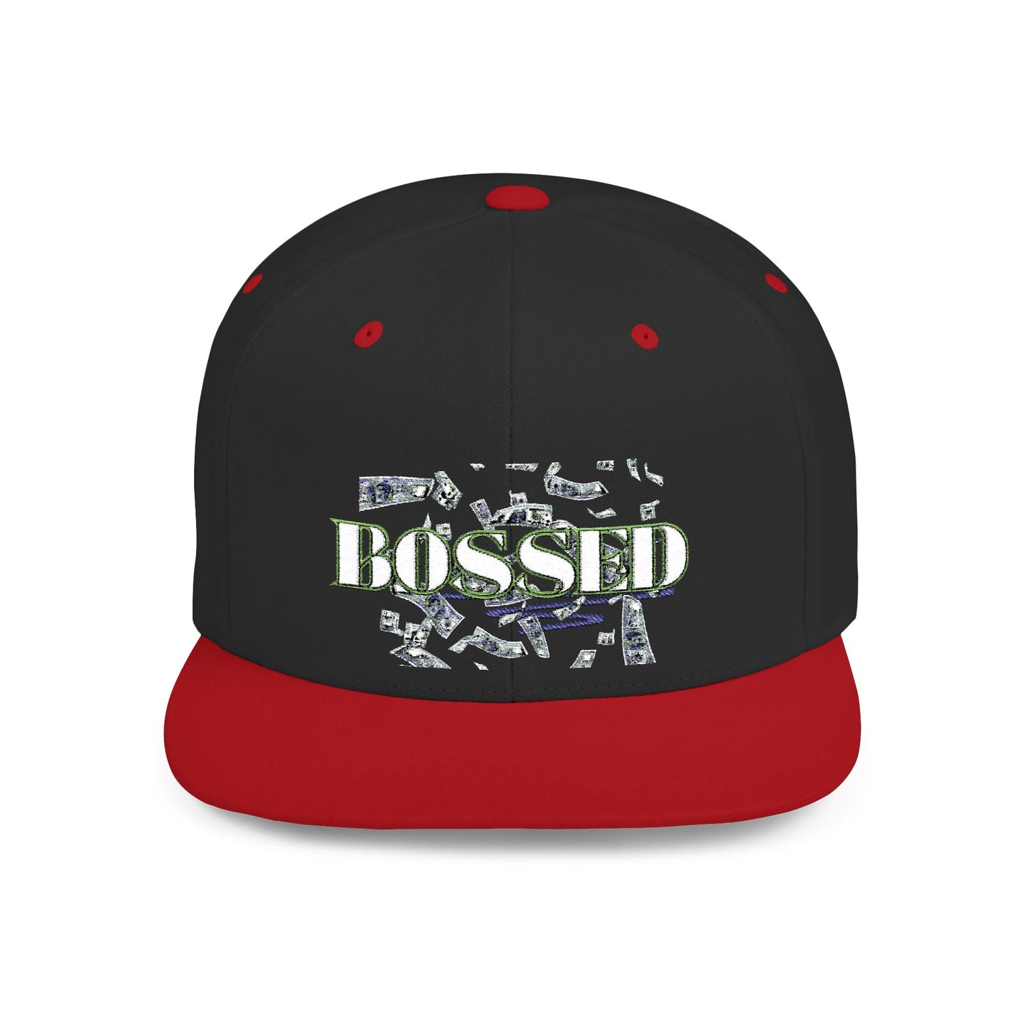 BOSSED Flat Bill Snapback Hat - Stylish Cap for Confident Individuals