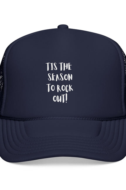 Trucker Cap – "Tis the Season to Rock Out! Holiday Mesh Hat