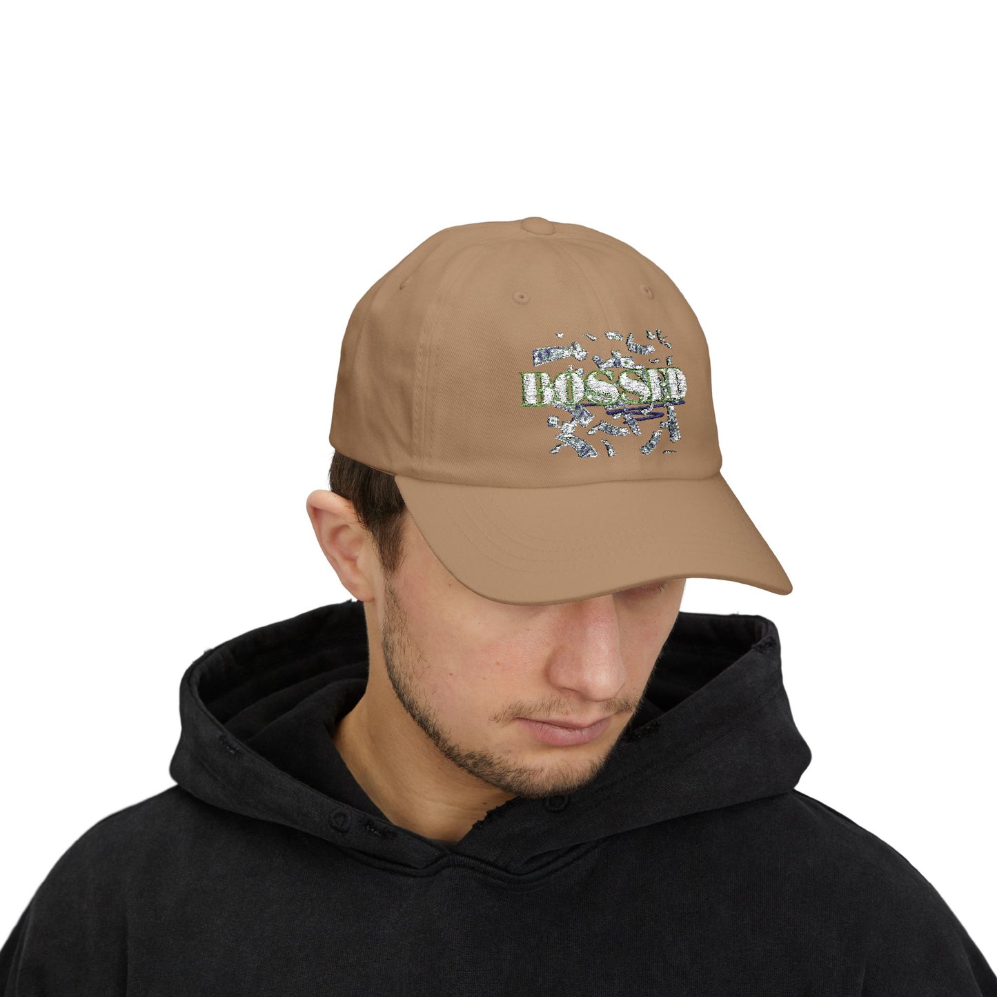 Bossed Classic Dad Cap - Stylish Adjustable Baseball Hat for Everyday Wear