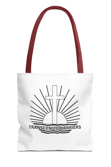 Inspirational Quote Tote Bag - Transcends Barriers - Eco-friendly Shopping Bag, Gift for Friends, Motivational Canvas Bag, Everyday Use