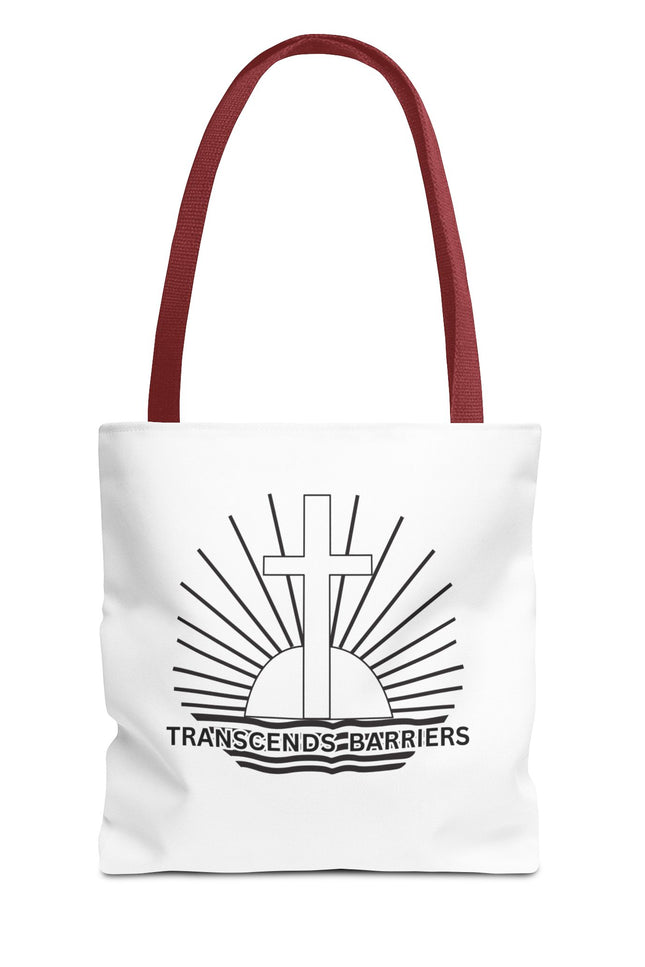 Inspirational Quote Tote Bag - Transcends Barriers - Eco-friendly Shopping Bag, Gift for Friends, Motivational Canvas Bag, Everyday Use