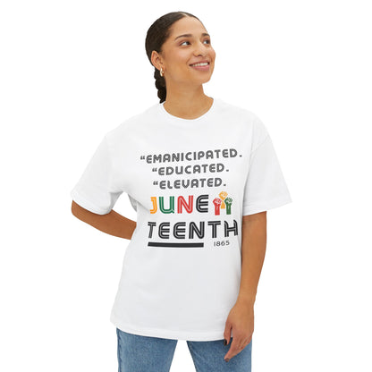 Juneteenth Oversized Tee, Celebrate Freedom Shirt, Unisex Graphic Tee, Equality T-Shirt, Empowerment Gift, Black History Apparel