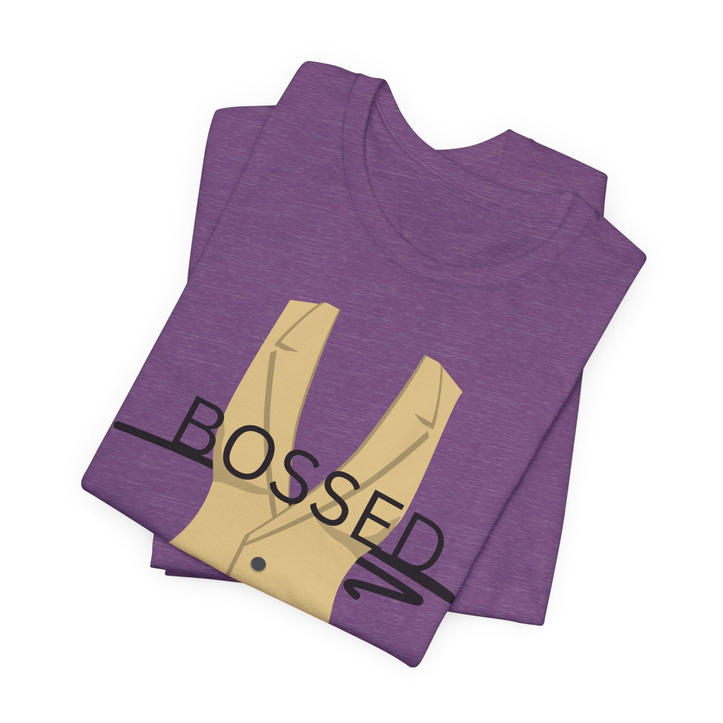 Bossed Unisex Garment-Dyed T-shirt in Black