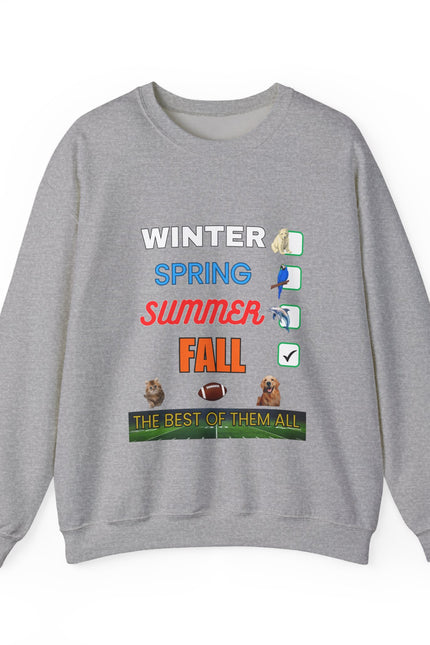 Fall Crewneck Sweatshirt — "The Best of Them All" Seasonal Checklist Design