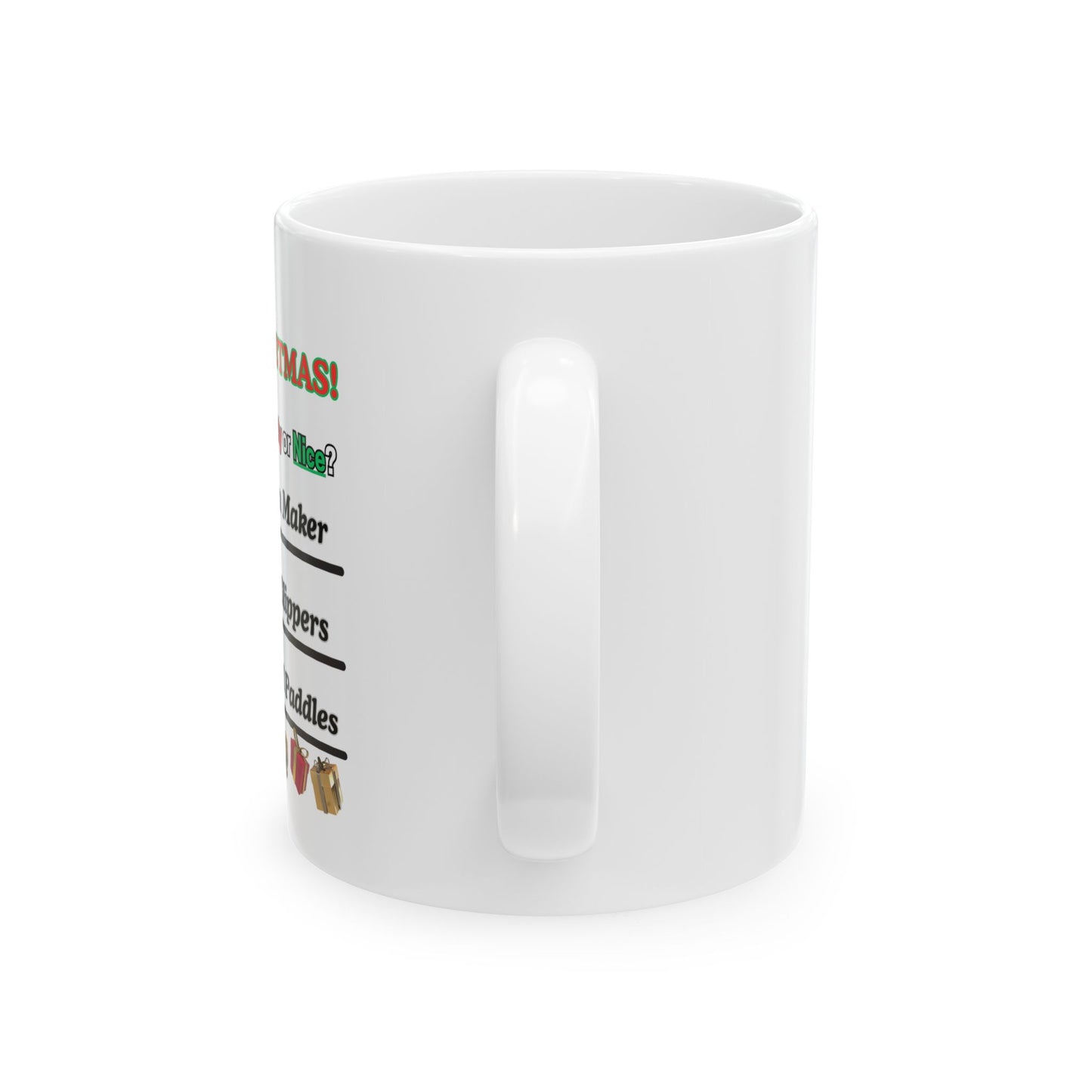 Christmas Mug — Funny 'Merry Christmas! Everyone gets a hug' Holiday Coffee Cup (11oz/15oz)