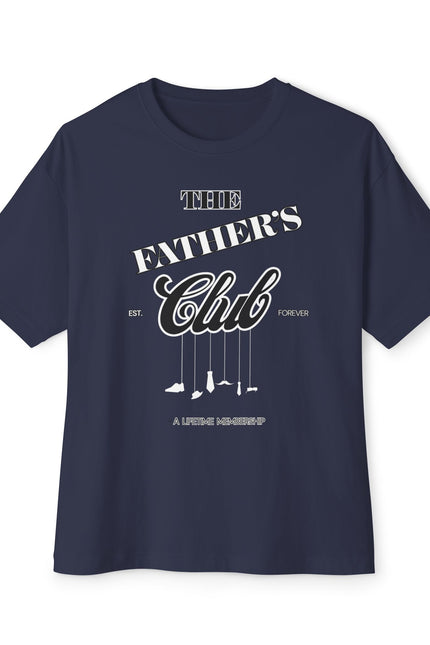Classic Father’s Club Unisex Oversized Tee, Casual Shirt for Dads, Gift for Father's Day, Comfortable Everyday Wear, Trendy Boxy Top