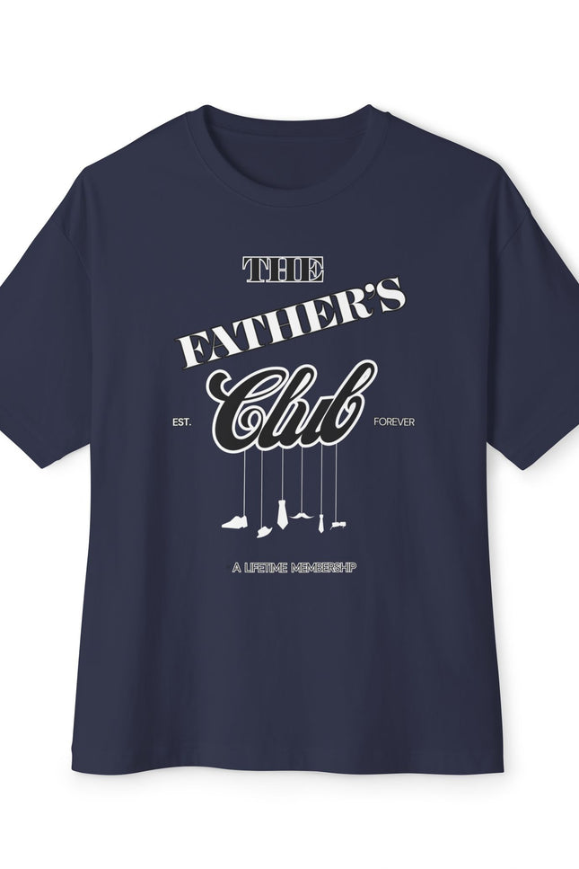 Classic Father’s Club Unisex Oversized Tee, Casual Shirt for Dads, Gift for Father's Day, Comfortable Everyday Wear, Trendy Boxy Top