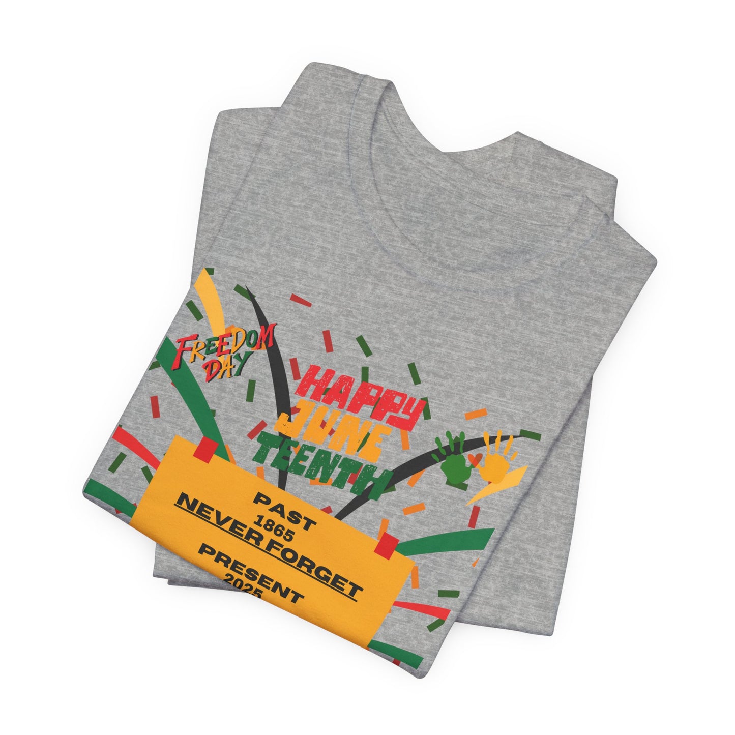 Happy Juneteenth Unisex Garment-Dyed T-Shirt - Celebrate Freedom and Heritage