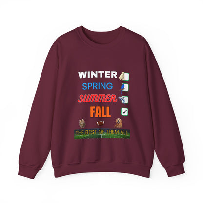 Fall Crewneck Sweatshirt — "The Best of Them All" Seasonal Checklist Design