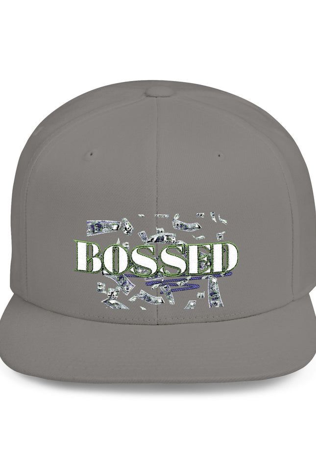 BOSSED Flat Bill Snapback Hat - Stylish Cap for Confident Individuals