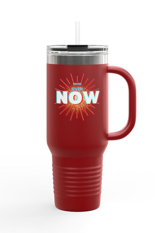 Motivational Insulated Travel Mug - 40oz - ‘Over Now’ Design