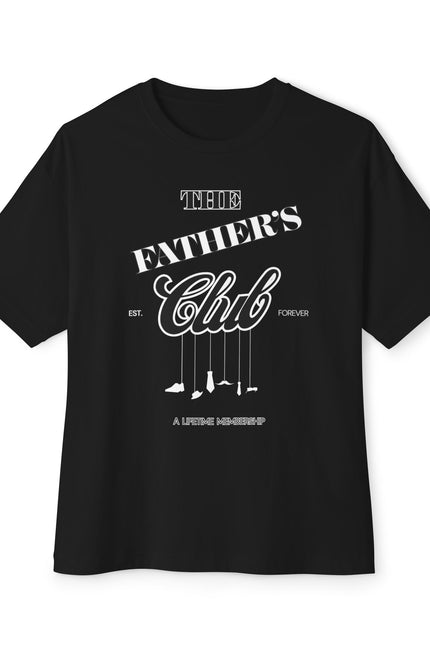 Classic Father’s Club Unisex Oversized Tee, Casual Shirt for Dads, Gift for Father's Day, Comfortable Everyday Wear, Trendy Boxy Top