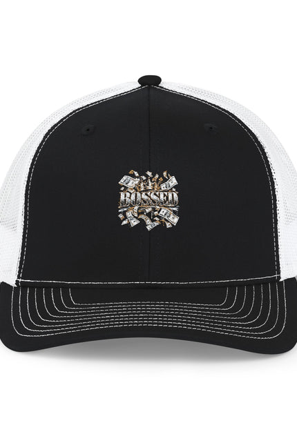 Camo Paw Print Snapback Trucker Cap