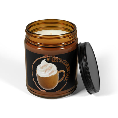 Cozy Coffee Scented Soy Candle - Amber Jar