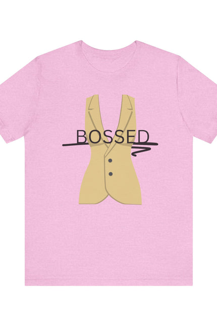 Bossed Unisex Garment-Dyed T-shirt in Black