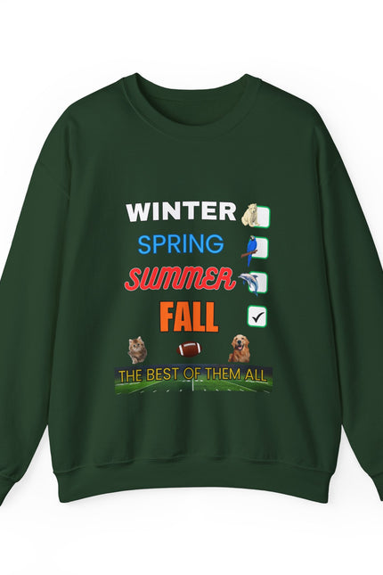 Fall Crewneck Sweatshirt — "The Best of Them All" Seasonal Checklist Design