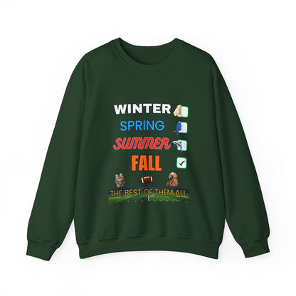Fall Crewneck Sweatshirt — "The Best of Them All" Seasonal Checklist Design