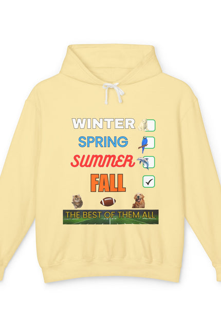 Fall Hoodies - Unisex Lightweight Hooded Sweatshirt