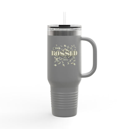 Bossed Insulated Travel Mug - 40oz | Perfect for Coffee Lovers & Entrepreneurs