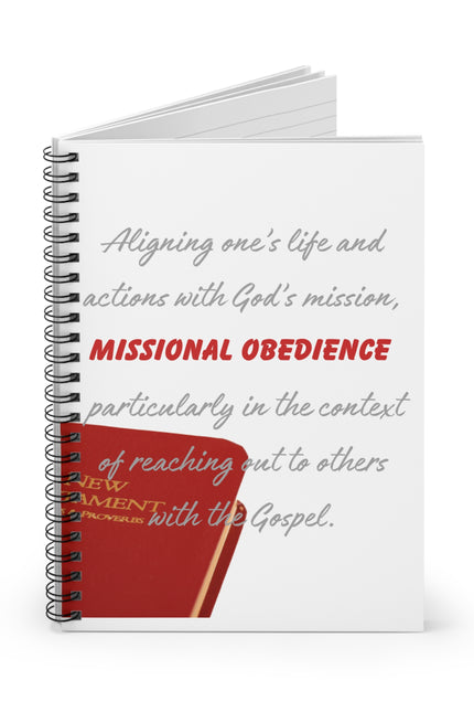 Inspirational Spiral Notebook for Faith-Based Reflection, Christian Journal, Missionary Planner, Spiritual Growth Diary, Gift for Believers