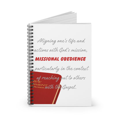 Inspirational Spiral Notebook for Faith-Based Reflection, Christian Journal, Missionary Planner, Spiritual Growth Diary, Gift for Believers