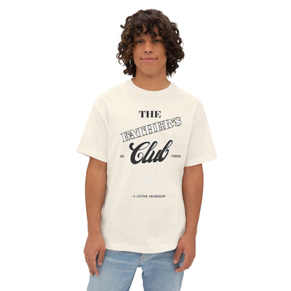 Classic Father’s Club Unisex Oversized Tee, Casual Shirt for Dads, Gift for Father's Day, Comfortable Everyday Wear, Trendy Boxy Top