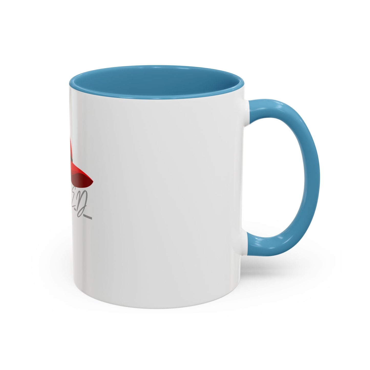 Bold Red Hat Accent Coffee Mug - Stylish Drinkware for Fashion Lovers