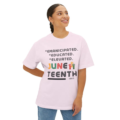 Juneteenth Oversized Tee, Celebrate Freedom Shirt, Unisex Graphic Tee, Equality T-Shirt, Empowerment Gift, Black History Apparel
