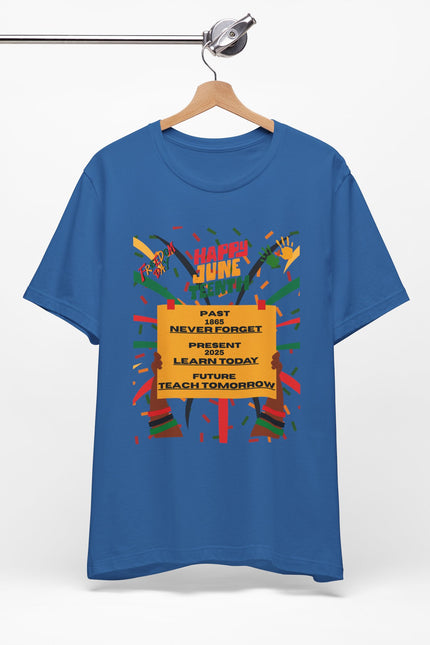 Happy Juneteenth Unisex Garment-Dyed T-Shirt - Celebrate Freedom and Heritage