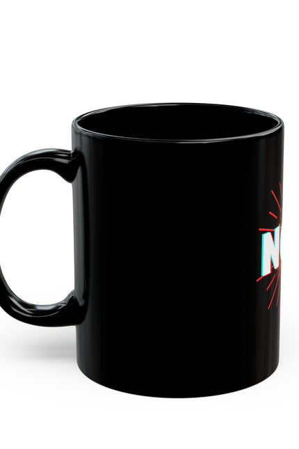 Inspirational Black Mug - 'Never Over Now' - Motivational Coffee Cup for Daily Inspiration