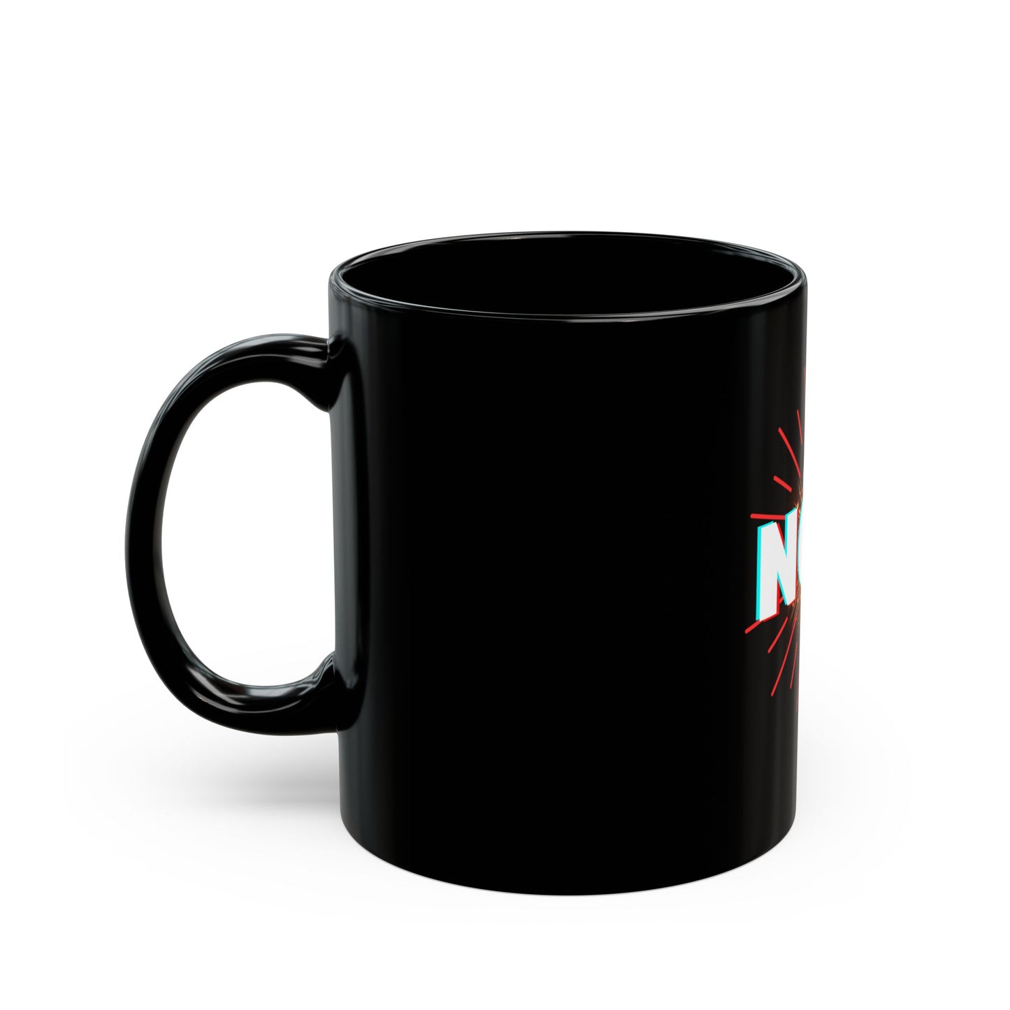 Inspirational Black Mug - 'Never Over Now' - Motivational Coffee Cup for Daily Inspiration