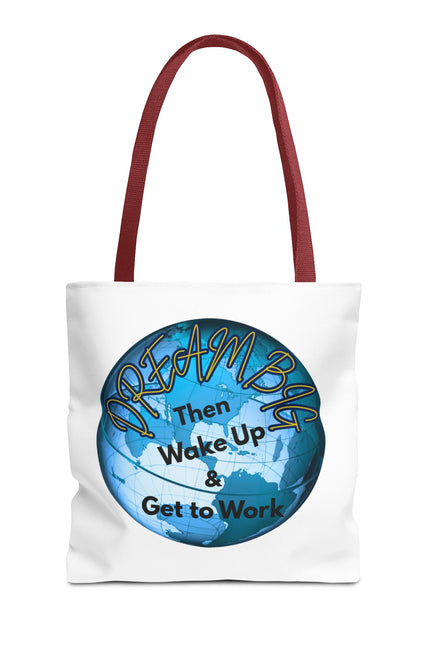 Dream Big Tote Bag - Motivational Earth Design for Daily Inspiration