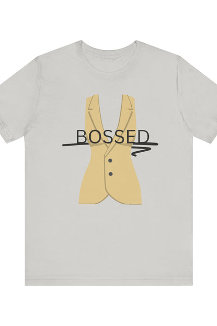 Bossed Unisex Garment-Dyed T-shirt in Black