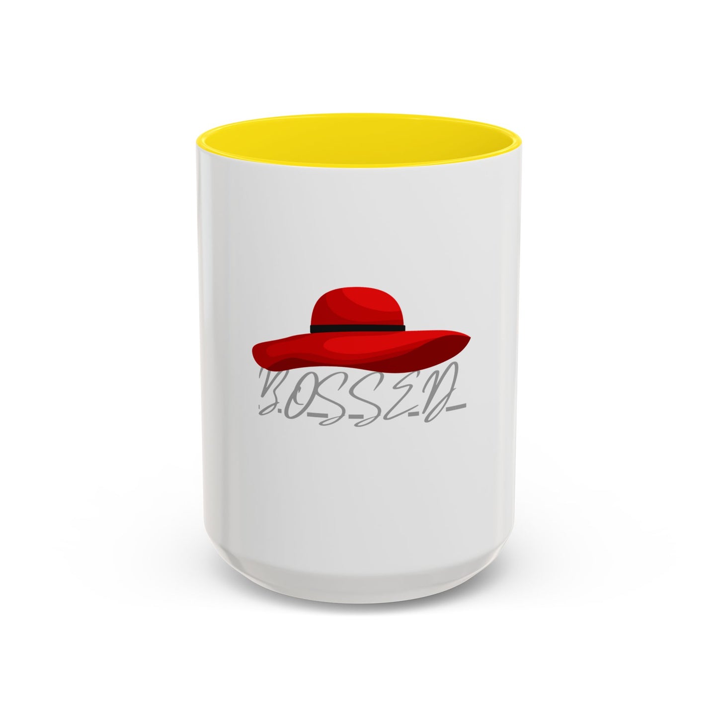 Bold Red Hat Accent Coffee Mug - Stylish Drinkware for Fashion Lovers