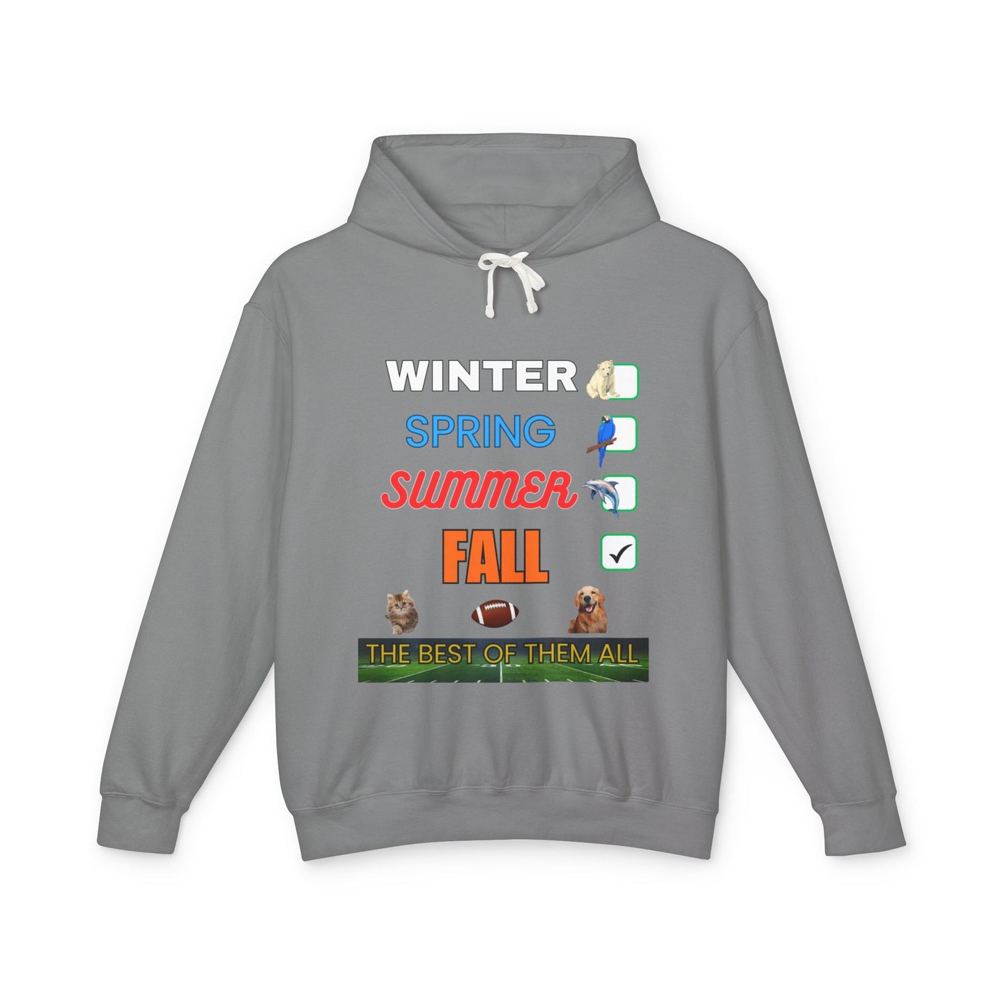 Fall Hoodies - Unisex Lightweight Hooded Sweatshirt